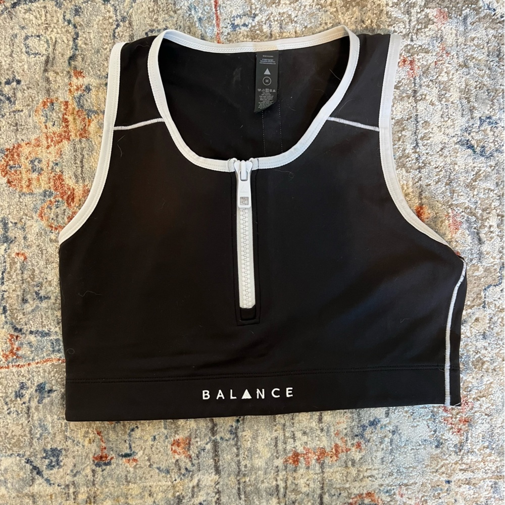 Balance Vitality Black Sports Bra